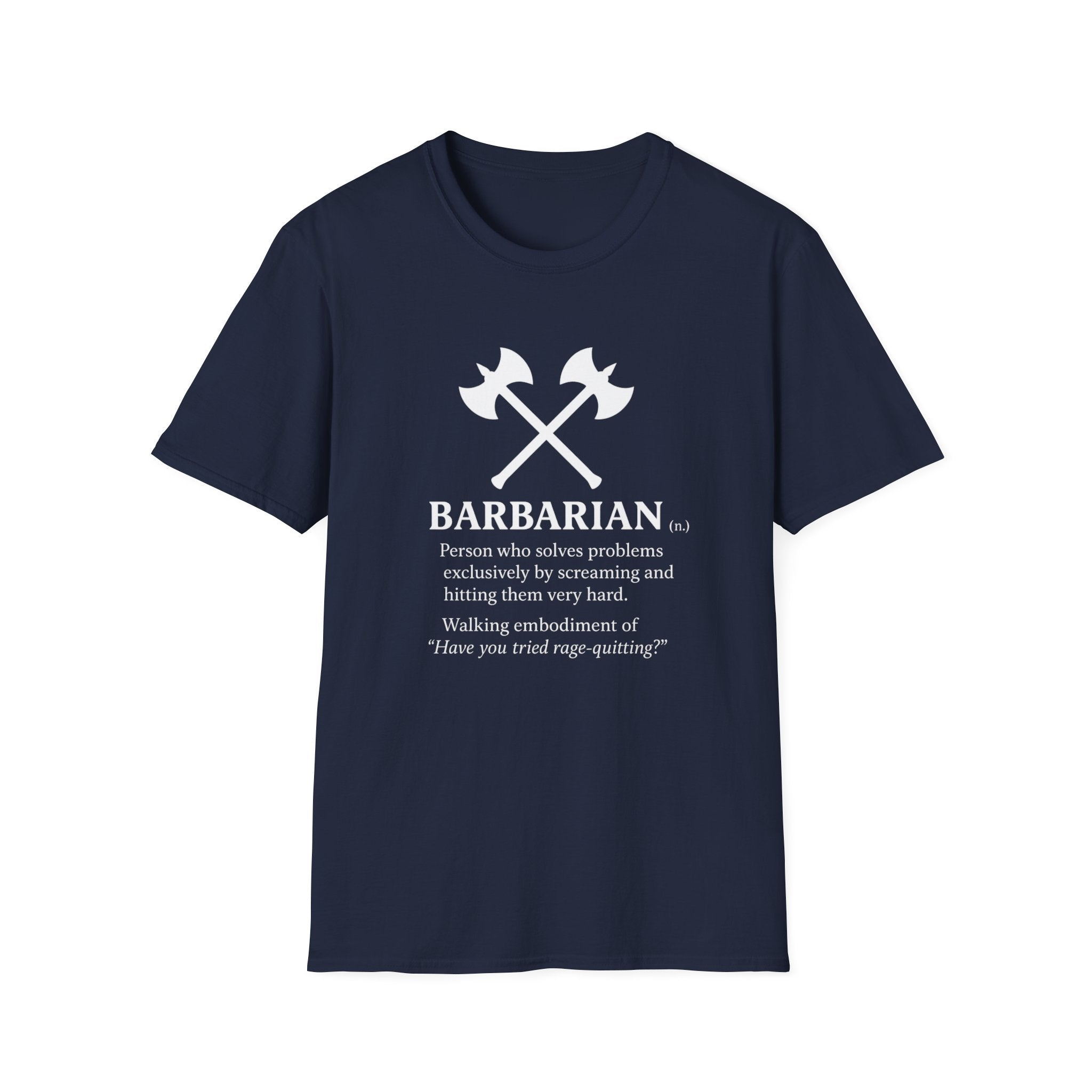 Barbarian Definition T-Shirt - Funny DnD Tabletop RPG Tee, Humor Tee, Gift for Friends, Funny Shirt, Casual Wear, Meme Lover Apparel