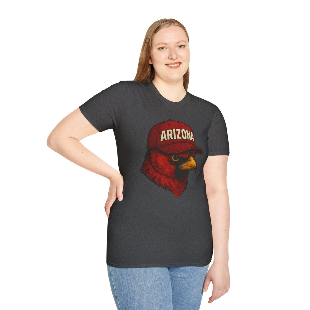 Arizona Cardinals -Rise Up Red Sea- Fan T-Shirt - Cardinal Mascot