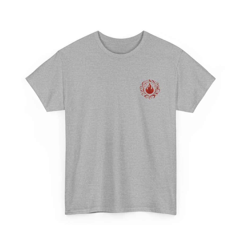 Red Mana Emblem T-Shirt — Impulse • Chaos • Passion • Destruction