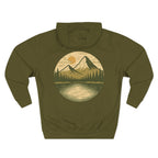 Adventure-Inspired Fleece Hoodie, Roam Free, Cozy Outdoor Apparel, Great for Camping, Travel, Nature Lovers, Gift Idea