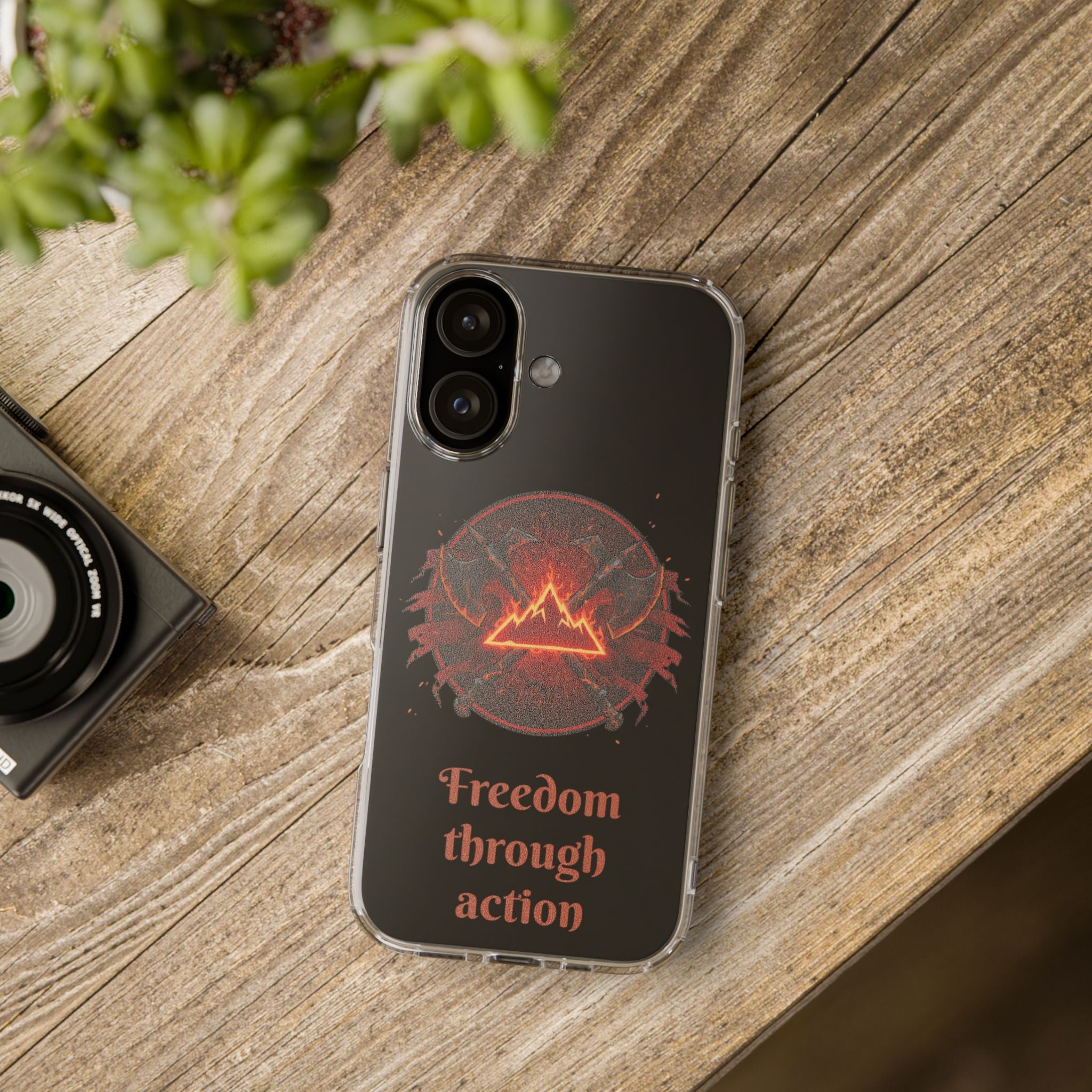 Red Mana Magic The Gathering Inspired Design - Impact-Resistant Phone Case