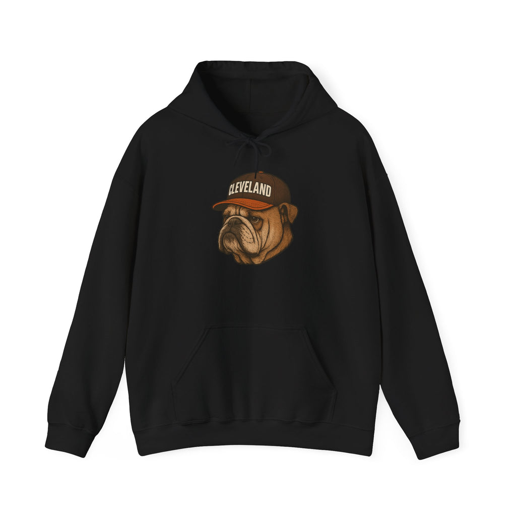 Cleveland -Dawg Pound Forever- Hoodie - Bulldog Mascot - Cleveland Sports Fans