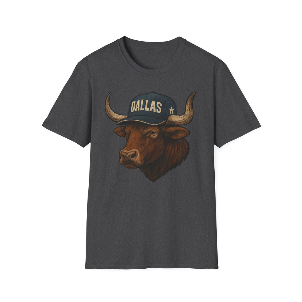 Dallas -Americas Team- T-Shirt - Longhorn Mascot-  Sports Fans