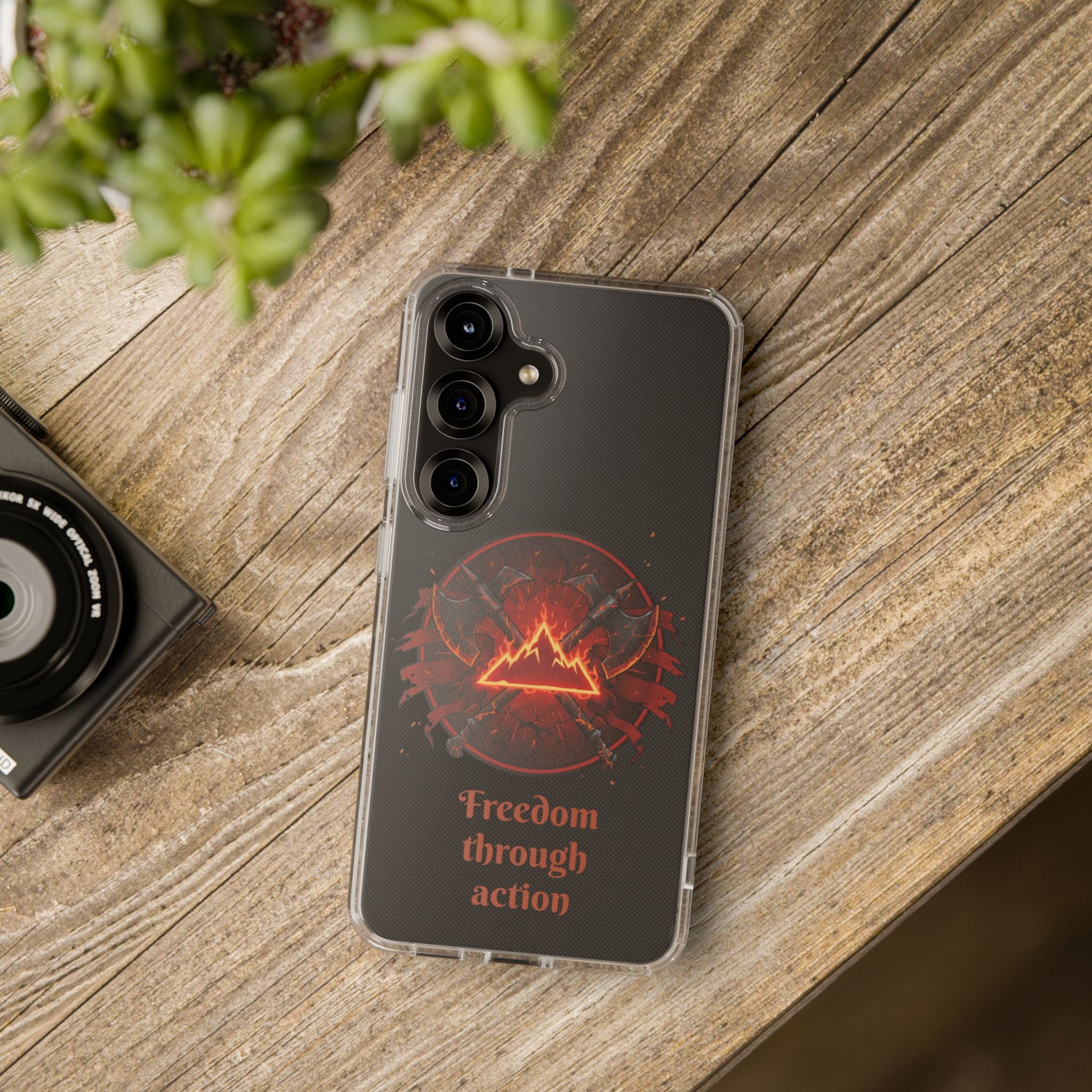 Red Mana Magic The Gathering Inspired Design - Impact-Resistant Phone Case