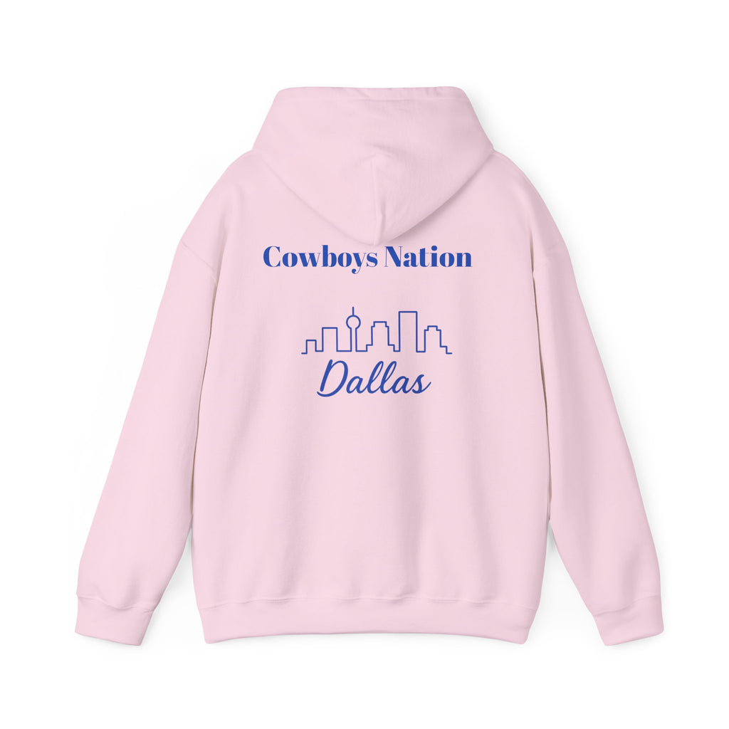 Dallas -Cowboy Nation!- Hoodie - Longhorn Mascot, Dallas Cowboys Nation Hoodie, Sports Fan Apparel, Game Day Outfit