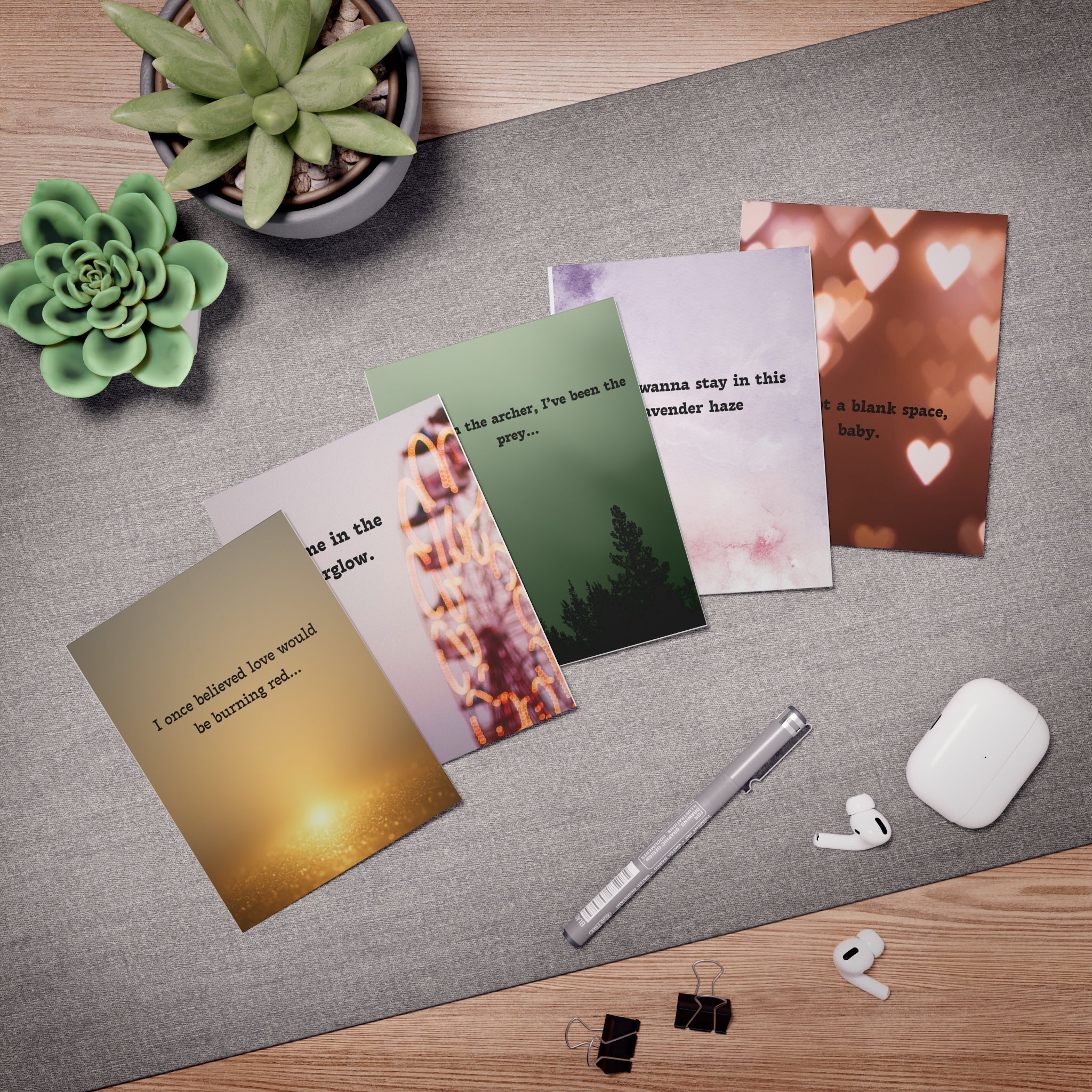 Sassy Swifty-Inspired Greeting Cards — 5-Pack