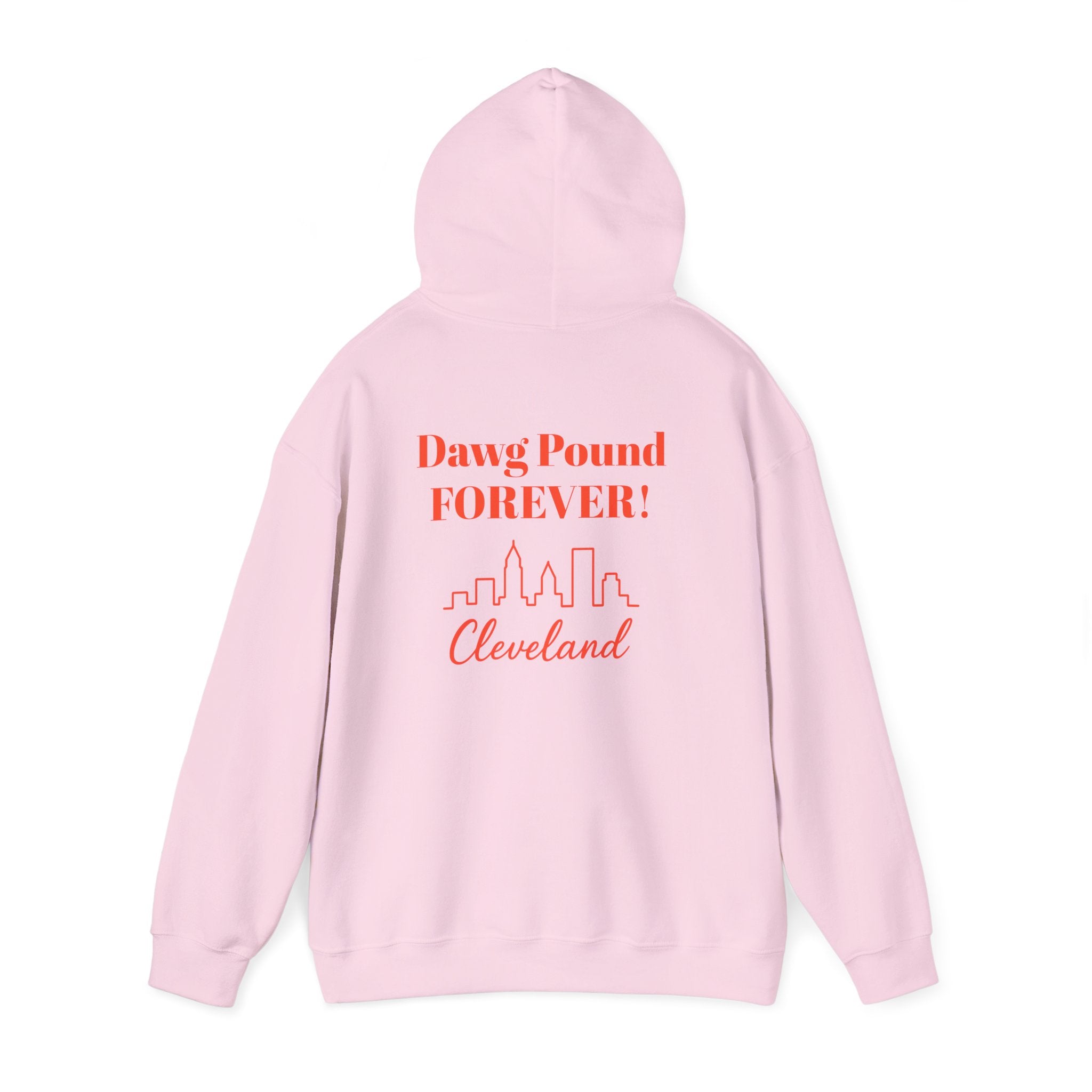 Cleveland -Dawg Pound Forever- Hoodie - Bulldog Mascot - Cleveland Sports Fans