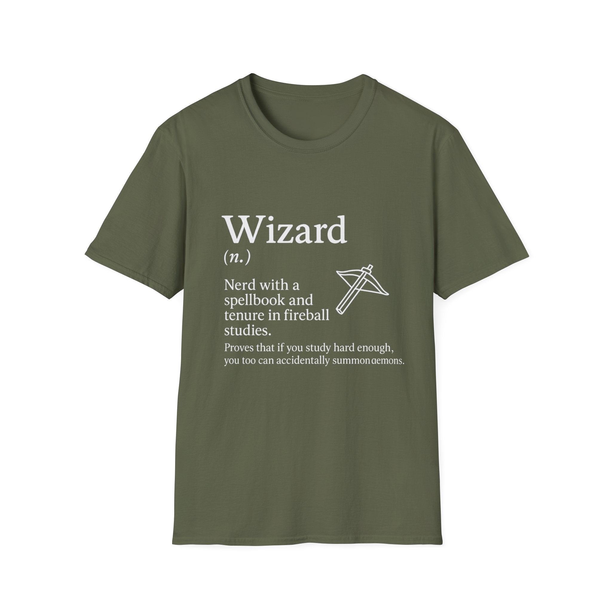 Wizard Class T-Shirt - Funny Dungeons & Dragons Tee
