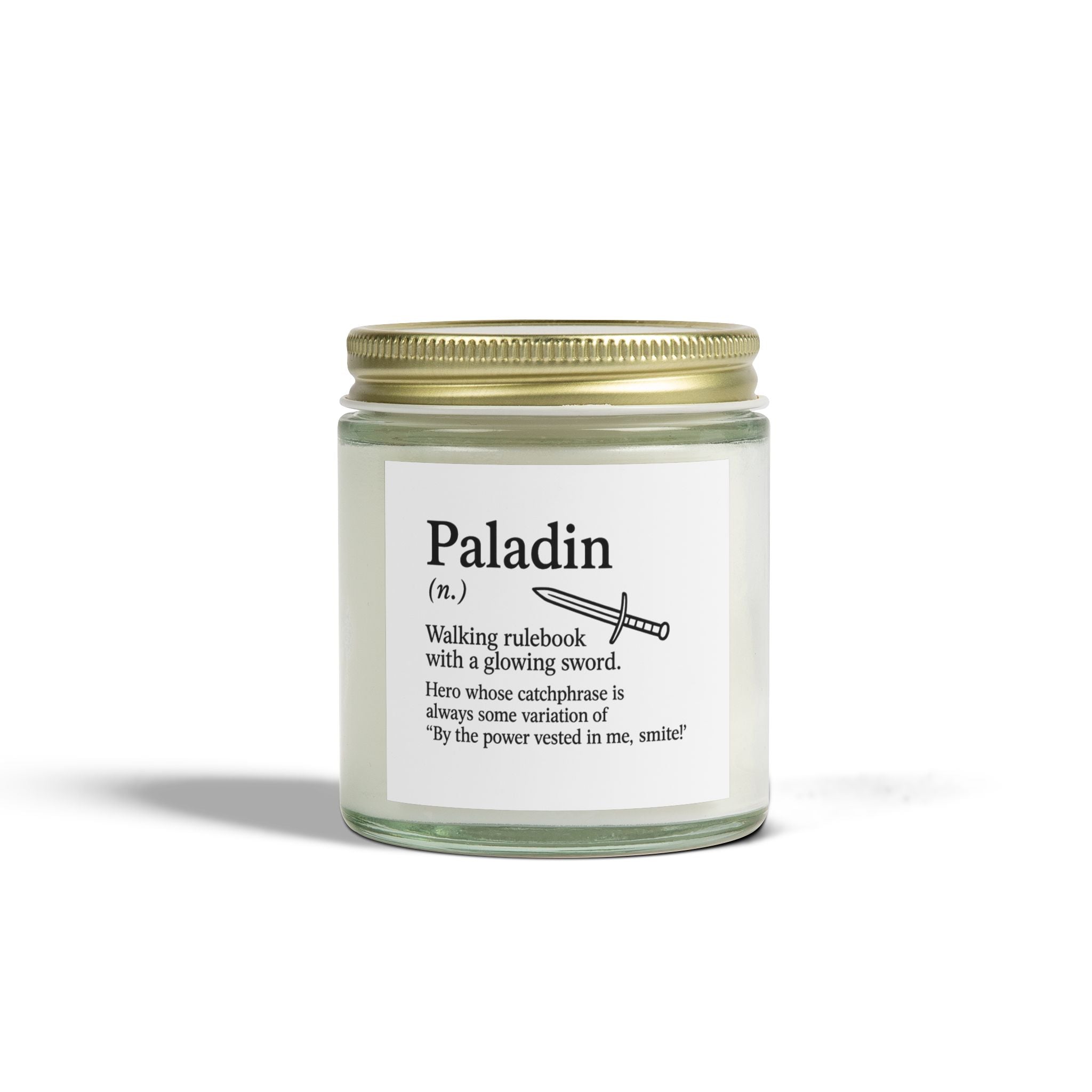 Paladin Candle | DnD Character Class Gift | Funny RPG Candle for Dungeon Masters and Players | Tabletop Gamer Decor | D&D Gift Idea