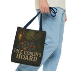 Dice Goblin's Hoard Tote Bag, Fantasy Tote, D&D Accessory, Gamer Gift, Bag for Dice, RPG Fan Tote, Geek Chic, Roleplaying Bag