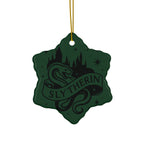 Hogwarts House Crest Ornaments Ceramic Ornament | Slytherin