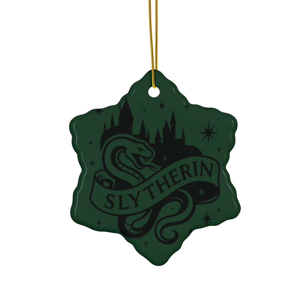 Hogwarts House Crest Ornaments Ceramic Ornament | Slytherin