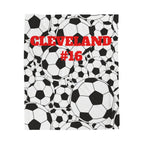 Personalized Sports Throw for Players, Parents, and Fans, Last Name and Jersey Number Customizable, Team Gift Idea, Soccer Blanket