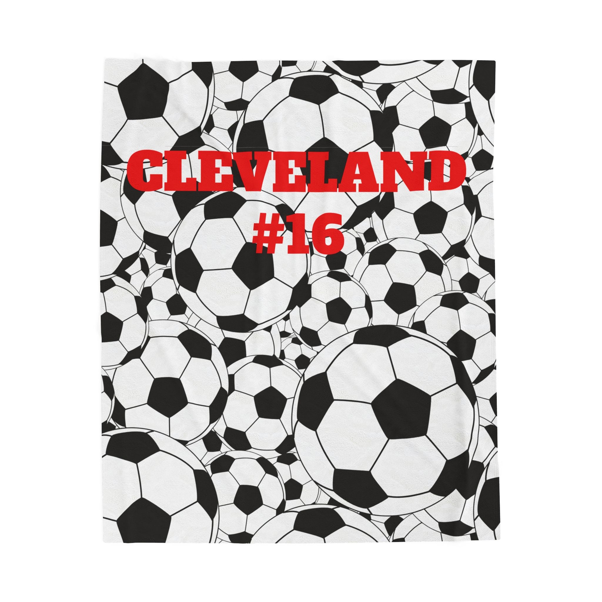 Personalized Sports Throw for Players, Parents, and Fans, Last Name and Jersey Number Customizable, Team Gift Idea, Soccer Blanket