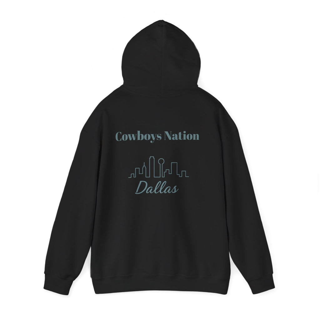 Dallas -Cowboy Nation!- Hoodie - Longhorn Mascot, Dallas Cowboys Nation Hoodie, Sports Fan Apparel, Game Day Outfit