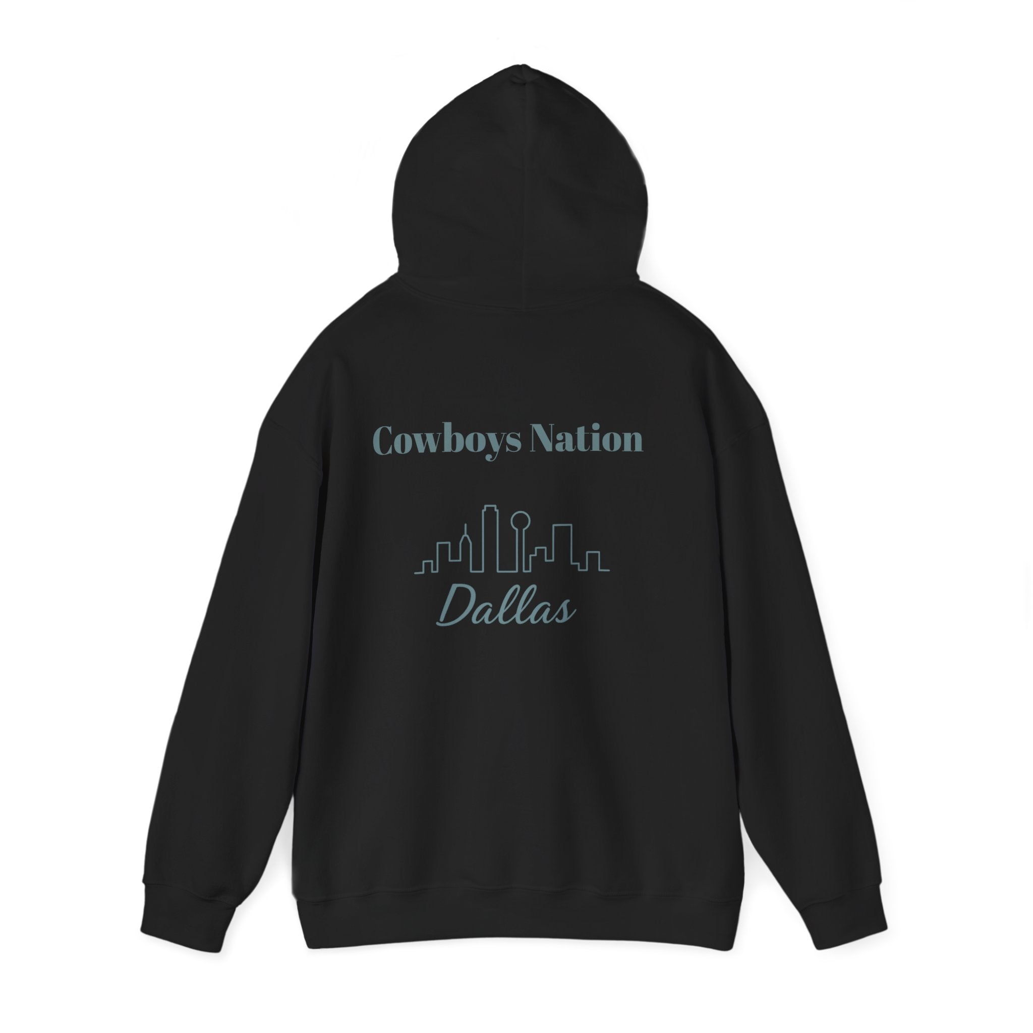 Dallas -Cowboy Nation!- Hoodie - Longhorn Mascot, Dallas Cowboys Nation Hoodie, Sports Fan Apparel, Game Day Outfit