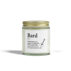 Bard D&D Inspired Candle, RPG Players Gift, Dungeon Master Candle, Coconut Apricot Wax Candle, Fantasy Lover Candle, Scented Candle