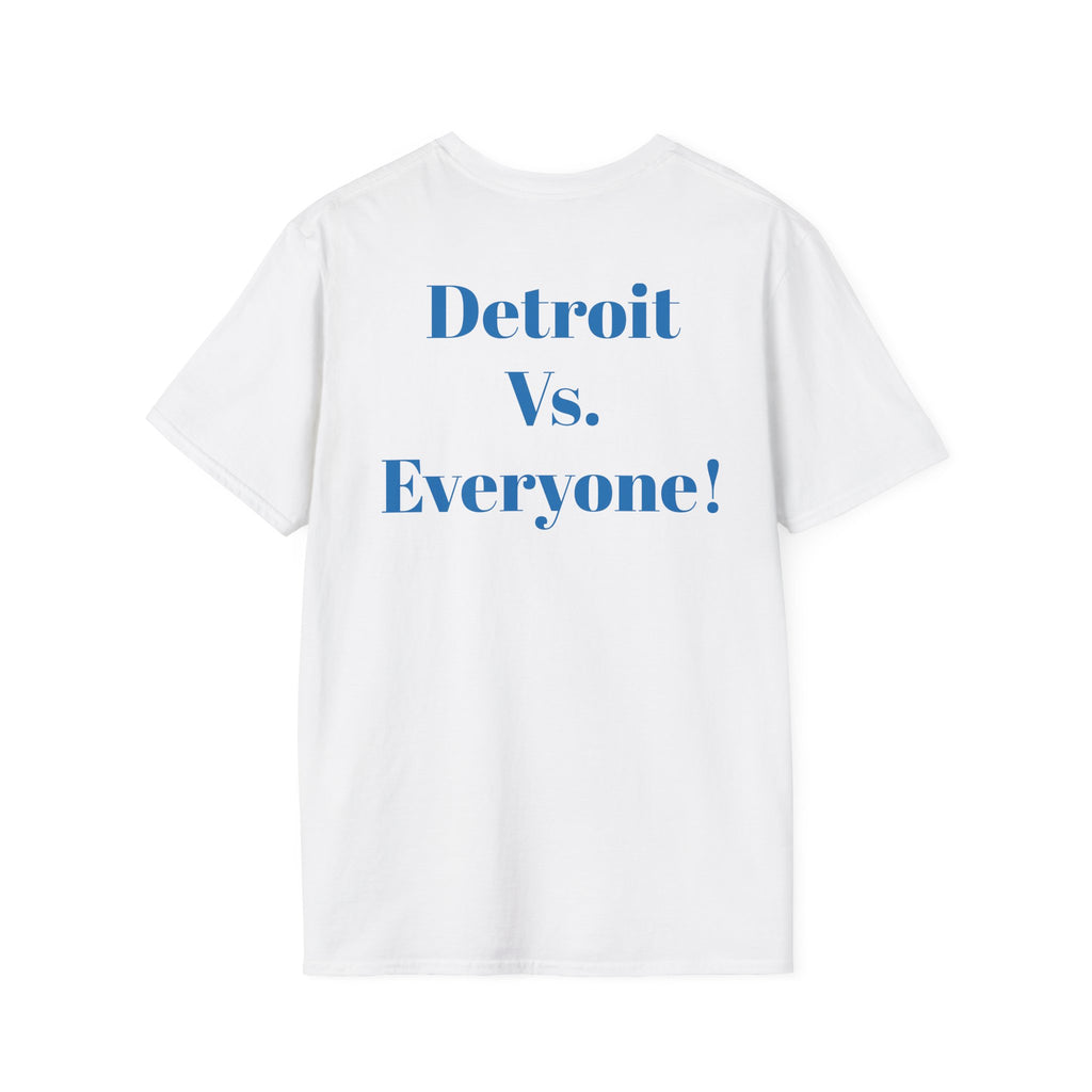Detroit -Detroit Vs. Everyone- Lions Fan T-Shirt - Lion Mascot