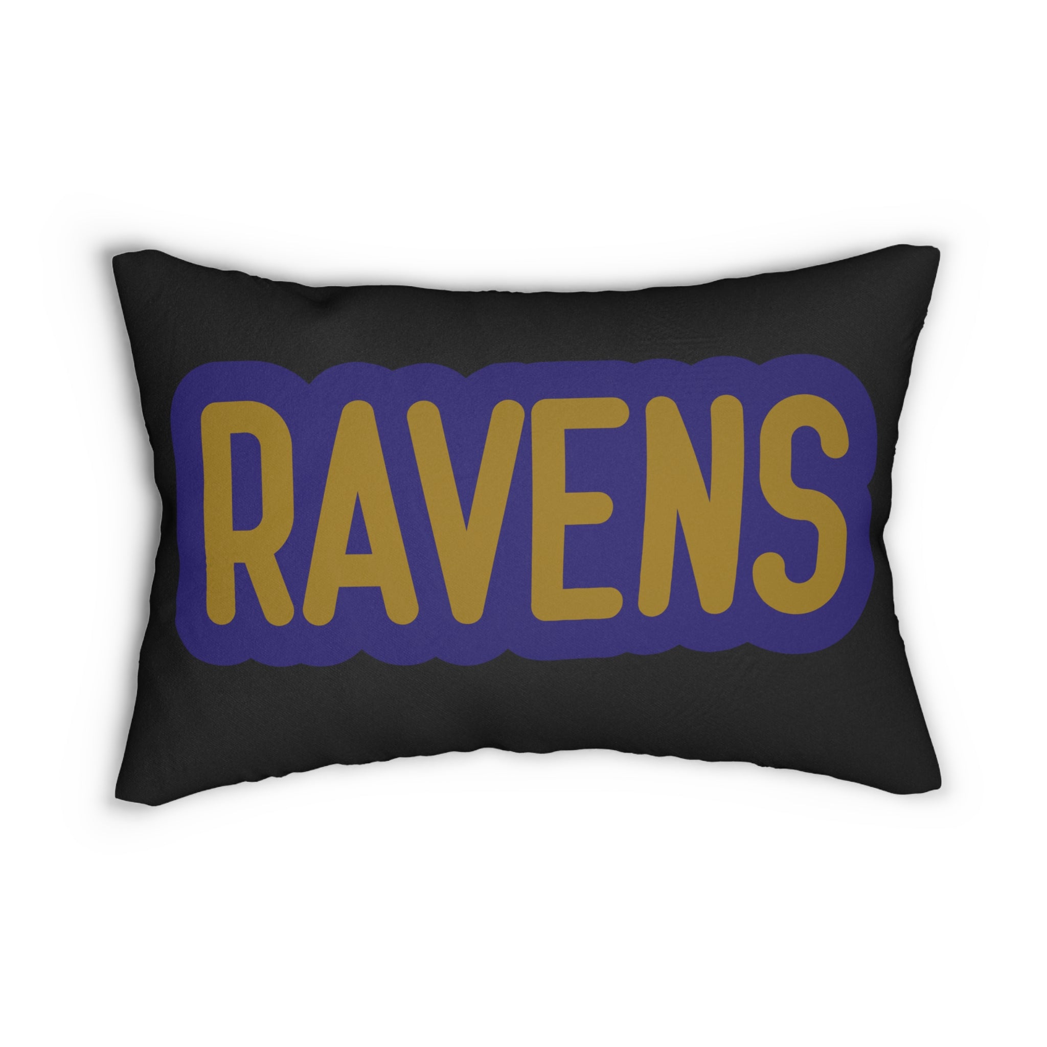 Ravens Inspired Football Pillow | Purple & Gold Sports Fan Cushion | Game Day Home Décor,  Sports Fan Gift