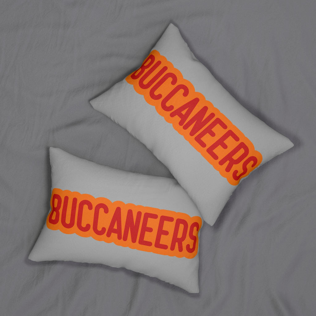 Buccaneers Throw Pillow - Red & Pewter Football Fan Cushion, Game Day, Sports Gift, Sport Fan Decor, Unique Gift for Football Lovers