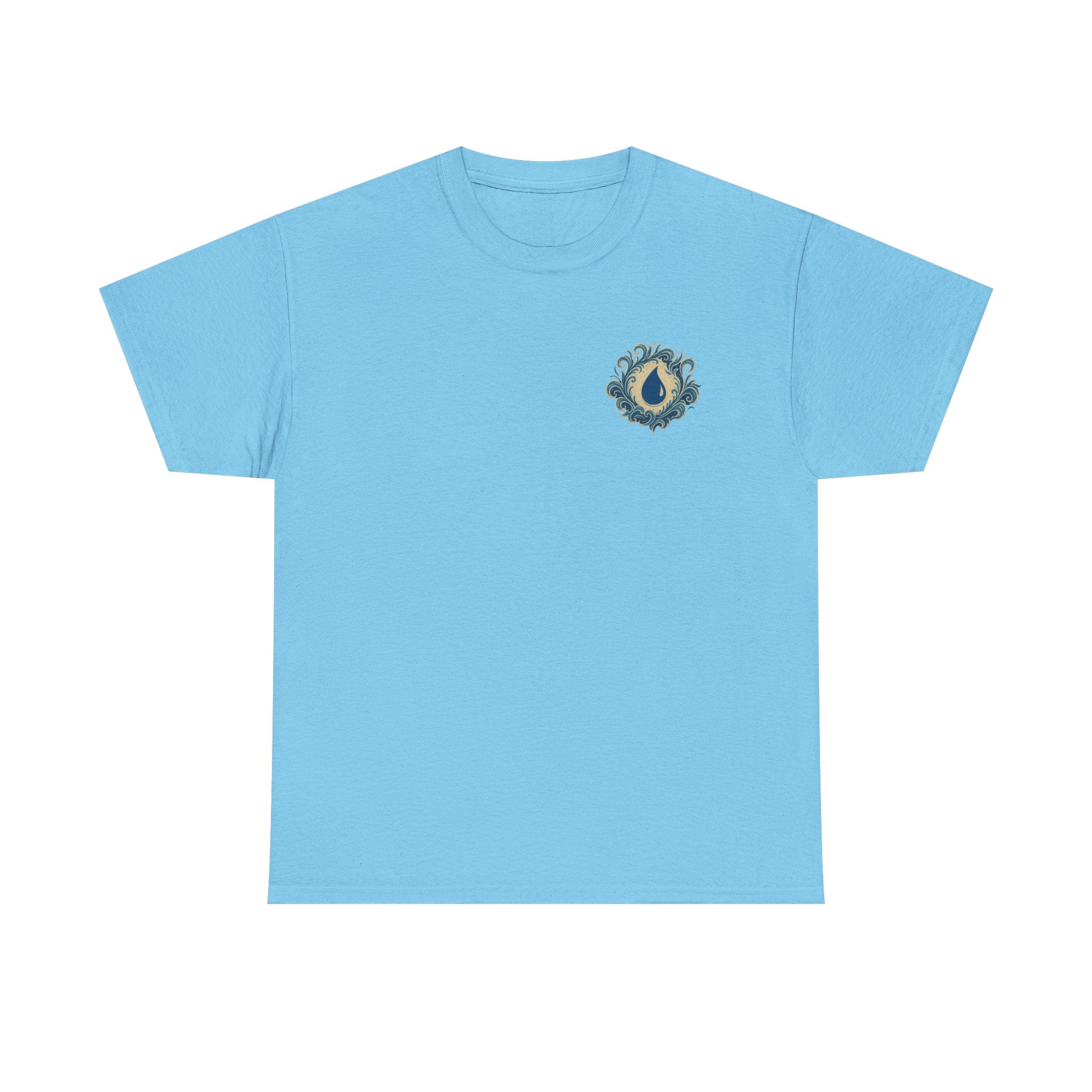 Blue Mana Emblem T-Shirt — Knowledge • Control • Foresight • Perfection