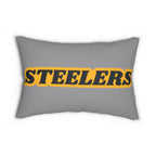 Steelers Throw Pillow - Black & Gold Football Fan Cushion, Game Day Home Décor, Sports Gift, Game Day Accent, Sports Team Gift