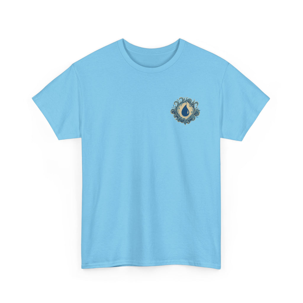 Blue Mana Emblem T-Shirt — Knowledge • Control • Foresight • Perfection