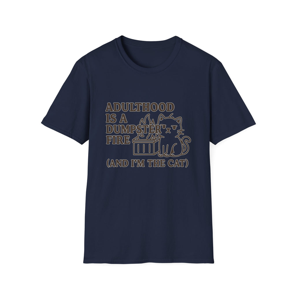 Adulthood Humor is a Dumpster Fire Shirt