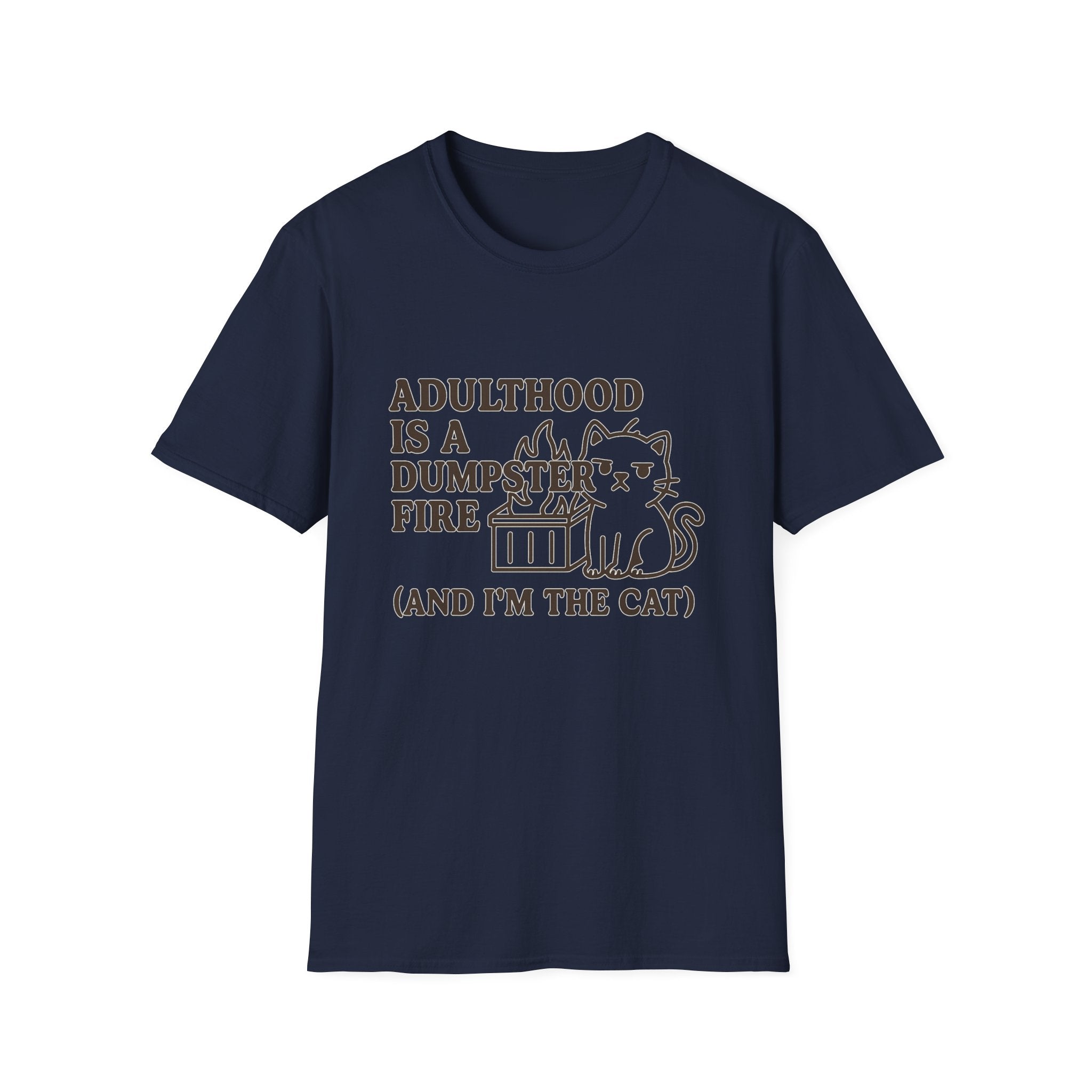 Adulthood Humor is a Dumpster Fire Shirt