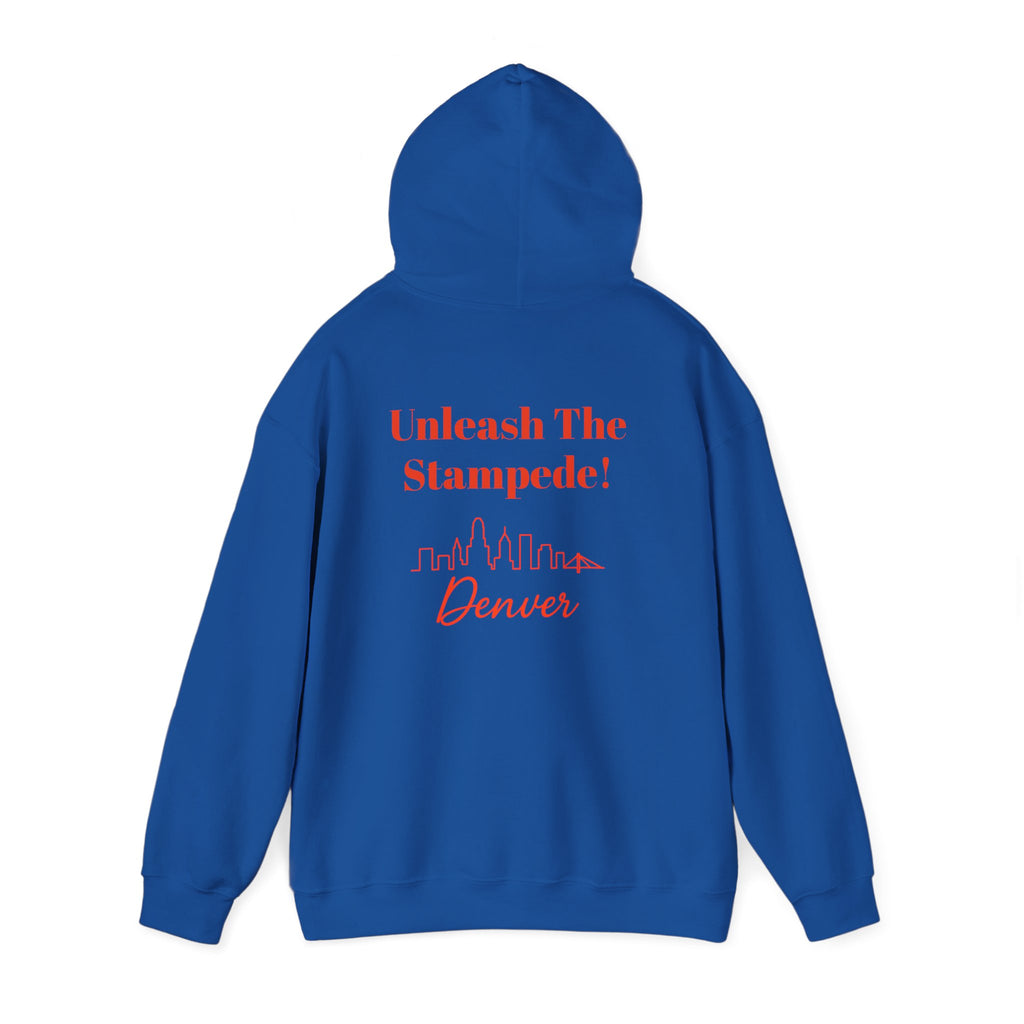 Denver -Unleash The Stampede!- Hoodie - Bronco Mascot