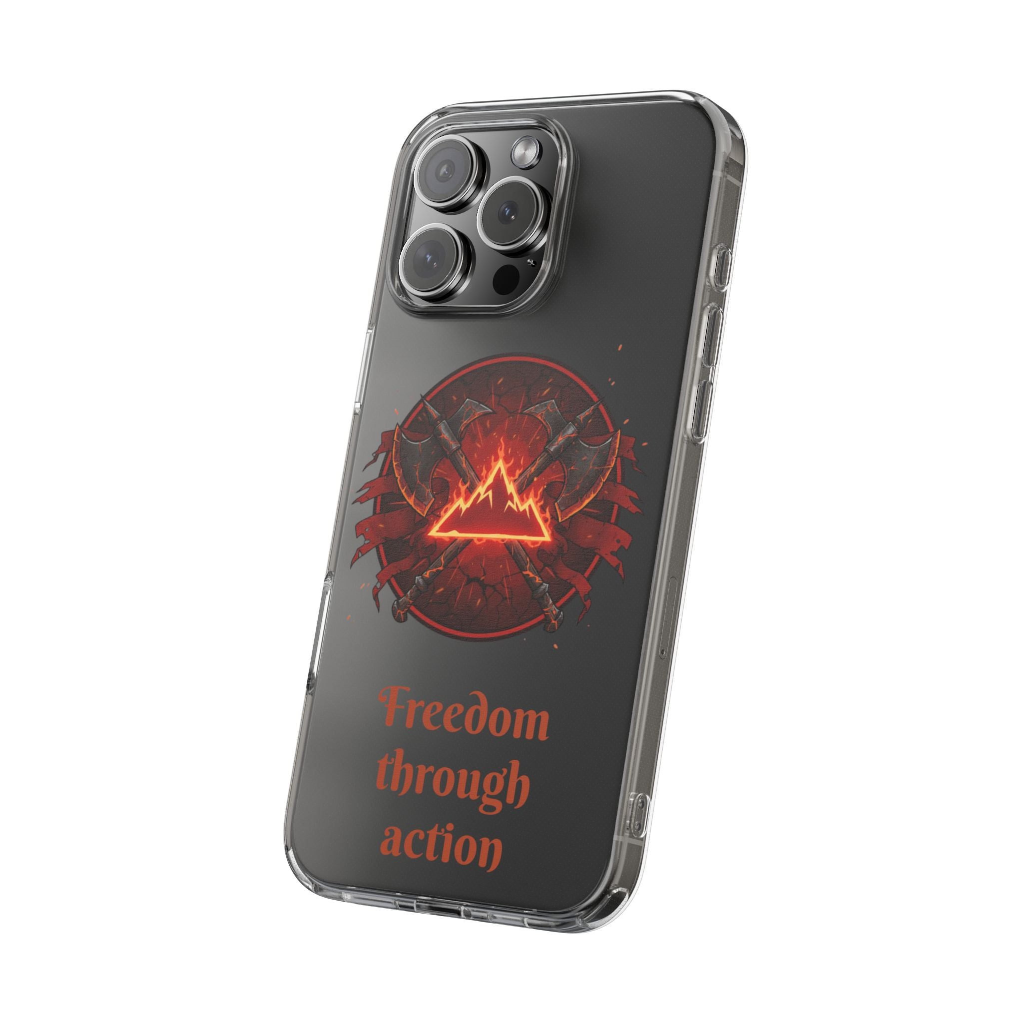 Red Mana Magic The Gathering Inspired Design - Impact-Resistant Phone Case