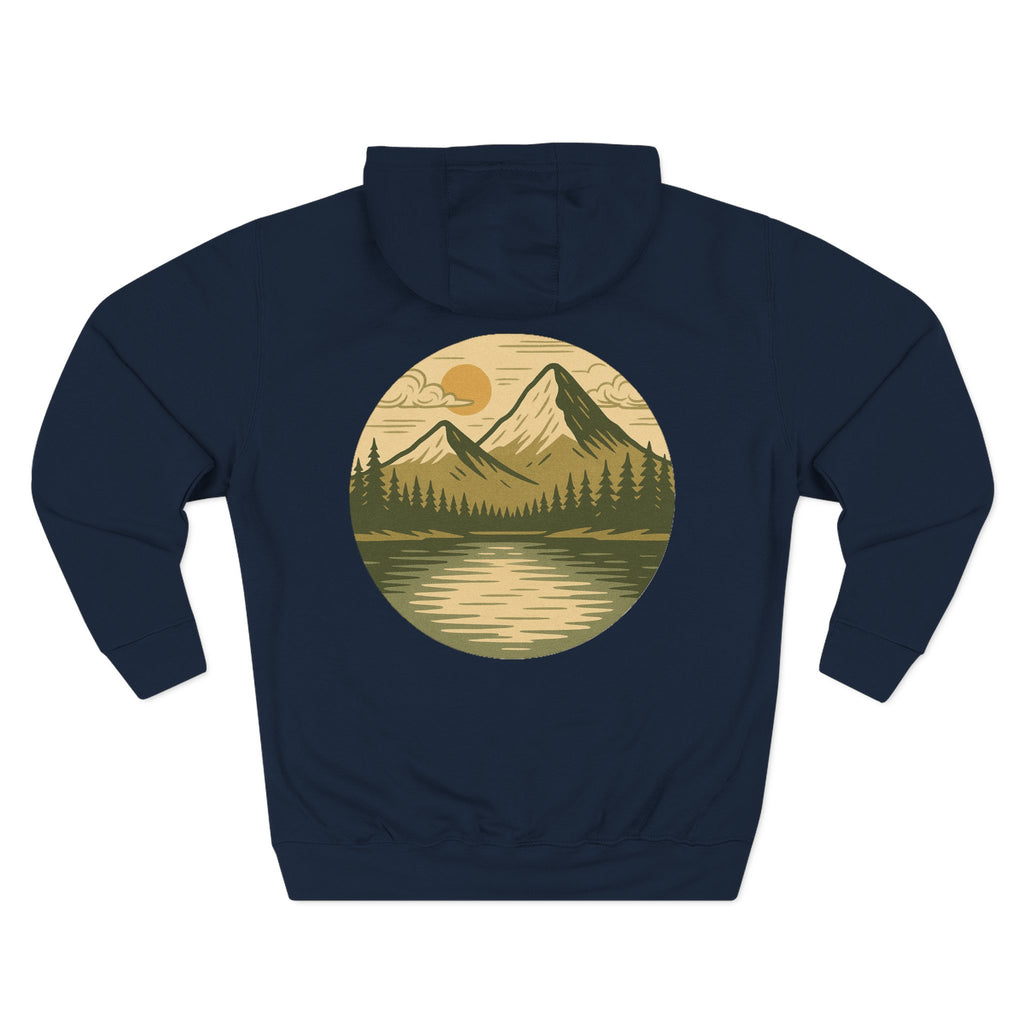 Adventure-Inspired Fleece Hoodie, Roam Free, Cozy Outdoor Apparel, Great for Camping, Travel, Nature Lovers, Gift Idea
