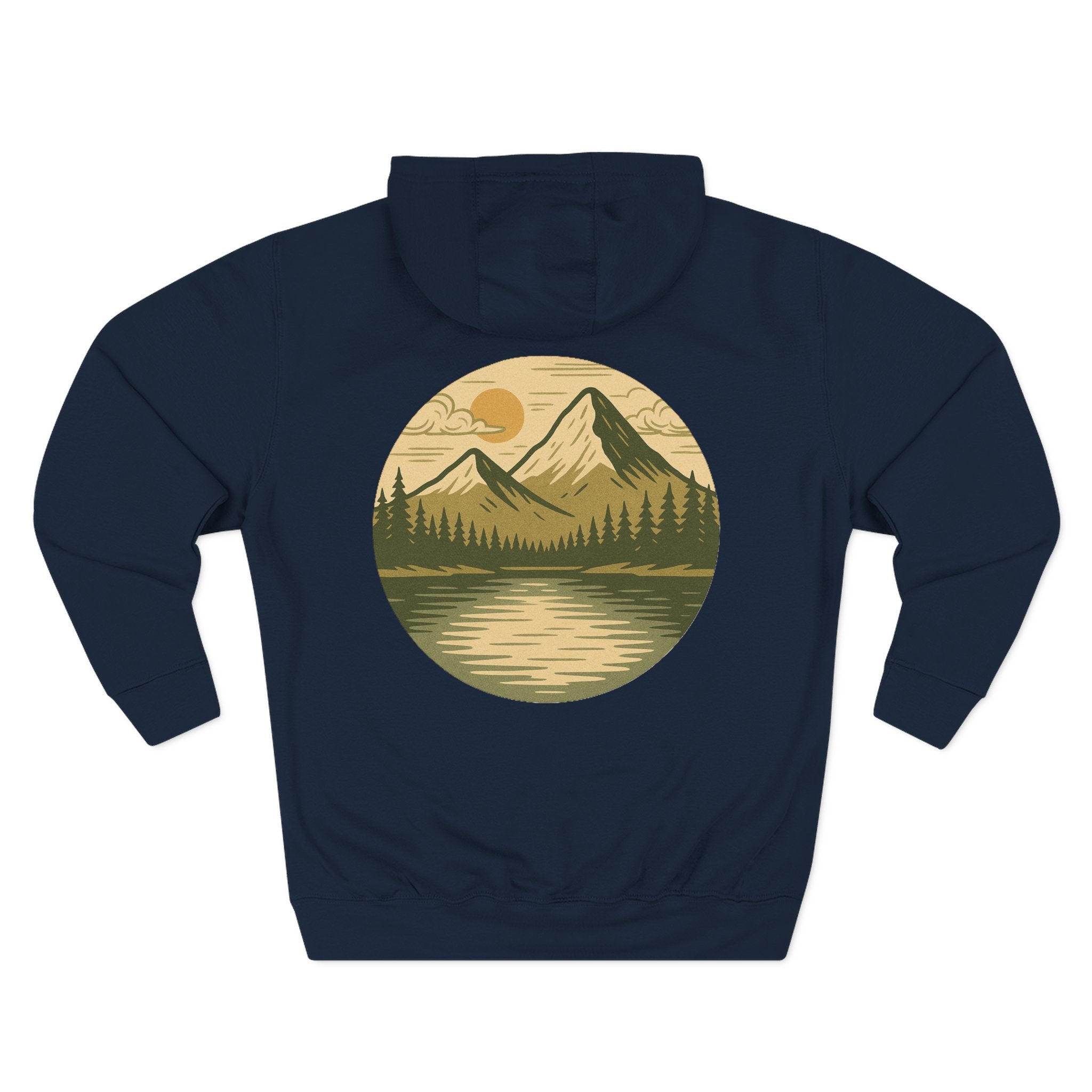 Adventure-Inspired Fleece Hoodie, Roam Free, Cozy Outdoor Apparel, Great for Camping, Travel, Nature Lovers, Gift Idea