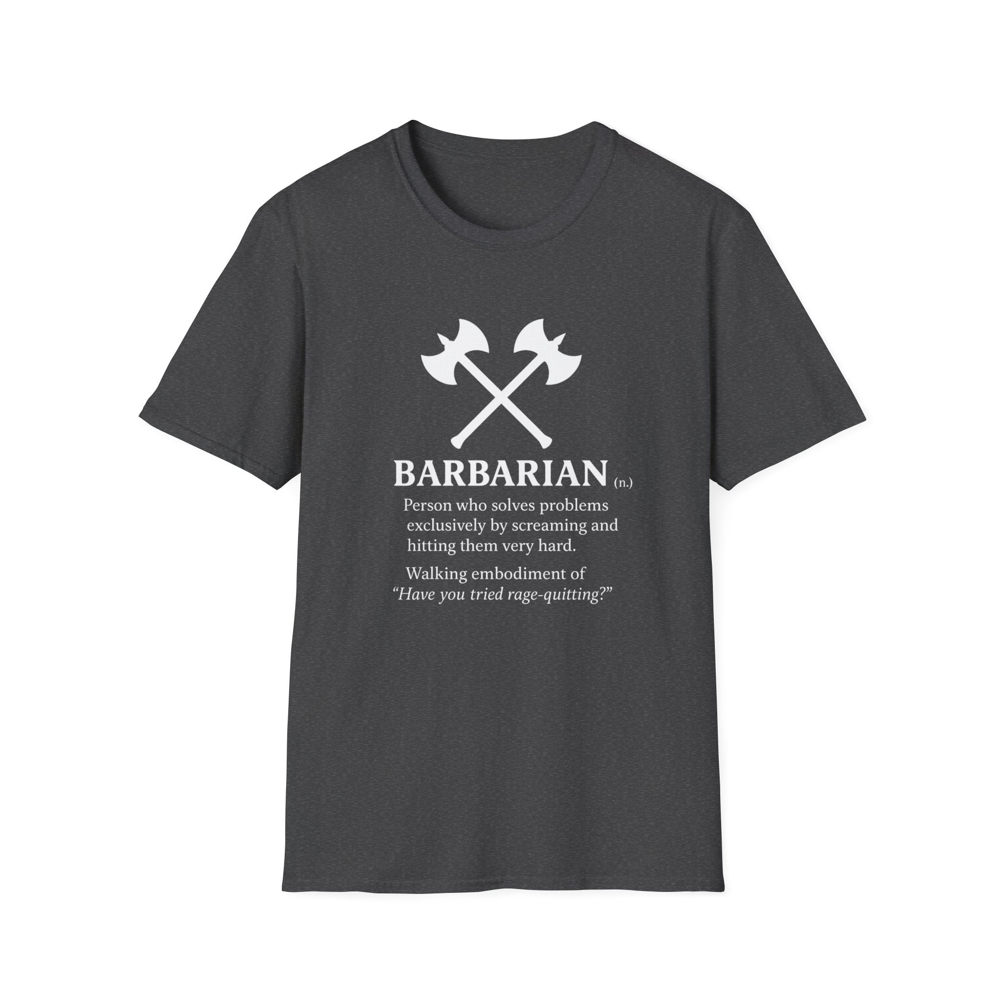 Barbarian Definition T-Shirt - Funny DnD Tabletop RPG Tee, Humor Tee, Gift for Friends, Funny Shirt, Casual Wear, Meme Lover Apparel