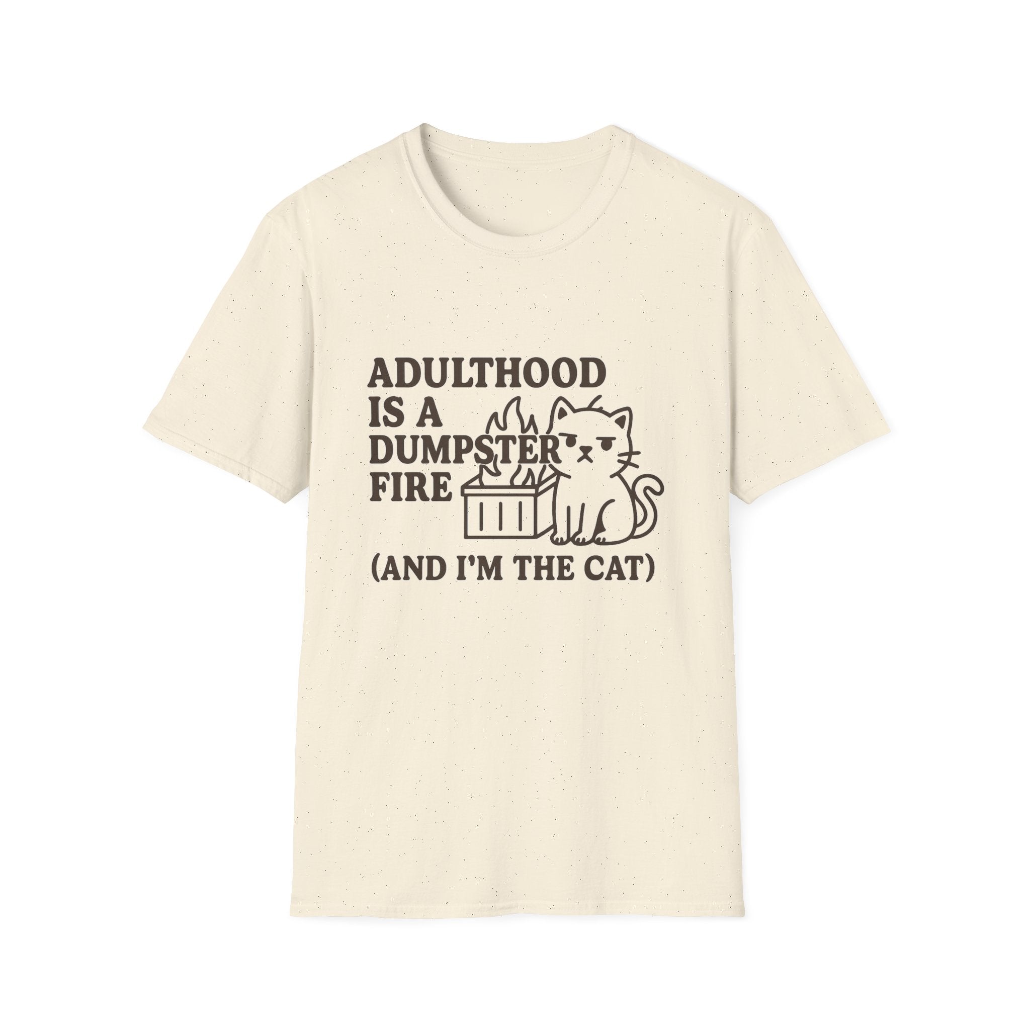 Adulthood Humor is a Dumpster Fire Shirt
