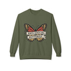 Anti-Social Butterfly Crewneck Sweatshirt | Funny Gift, Casual Wear, Graphic Sweatshirt, Cozy Loungewear, Unique Design