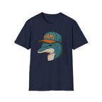 Miami -Fins Up, Game On!-  Fan T-Shirt - Dolphin Mascot - Miami Dolphin Graphic T-Shirt