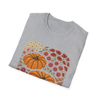 Fall Garden Pumpkin Floral Shirt