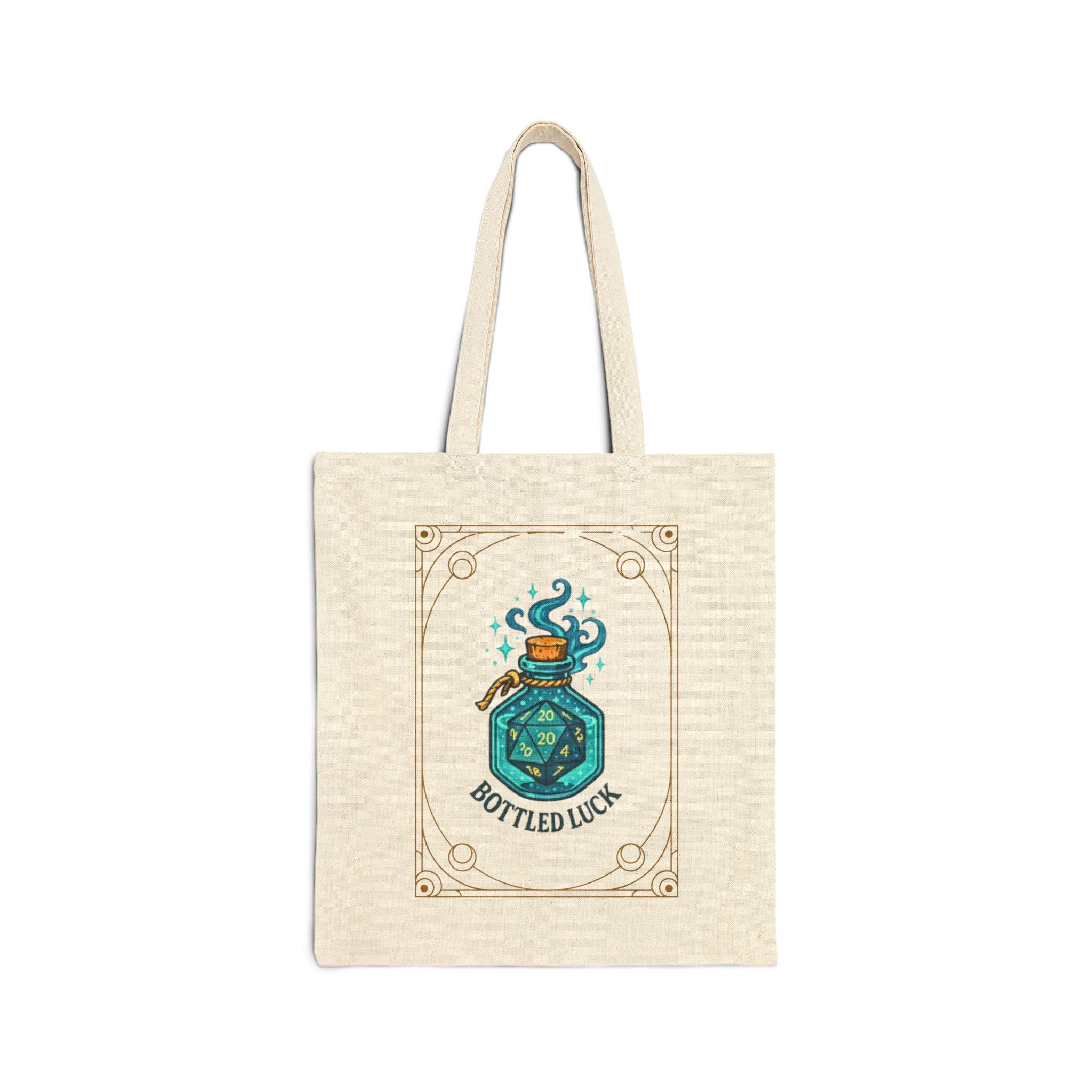 D&D Potion Bottle Canvas Tote Bag: RPG Gamer Gift