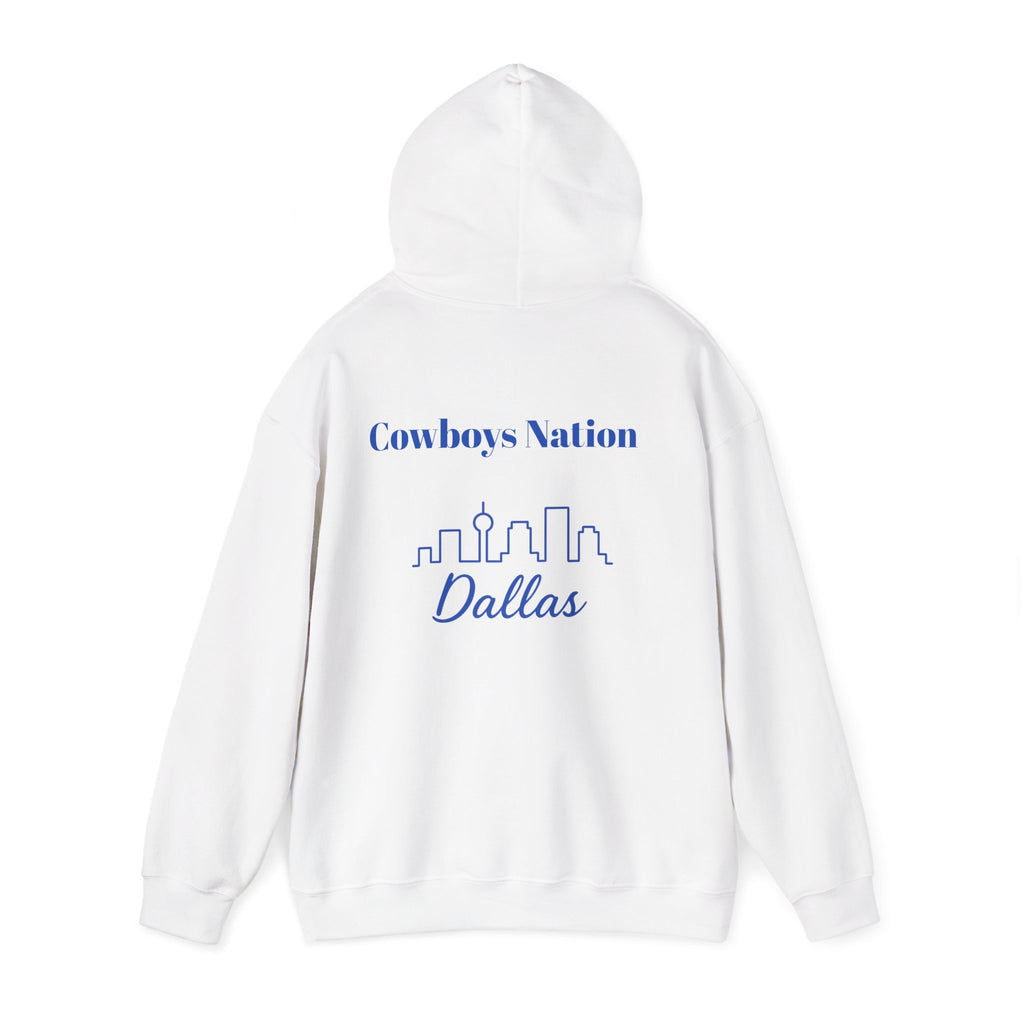 Dallas -Cowboy Nation!- Hoodie - Longhorn Mascot, Dallas Cowboys Nation Hoodie, Sports Fan Apparel, Game Day Outfit