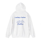 Dallas -Cowboy Nation!- Hoodie - Longhorn Mascot, Dallas Cowboys Nation Hoodie, Sports Fan Apparel, Game Day Outfit