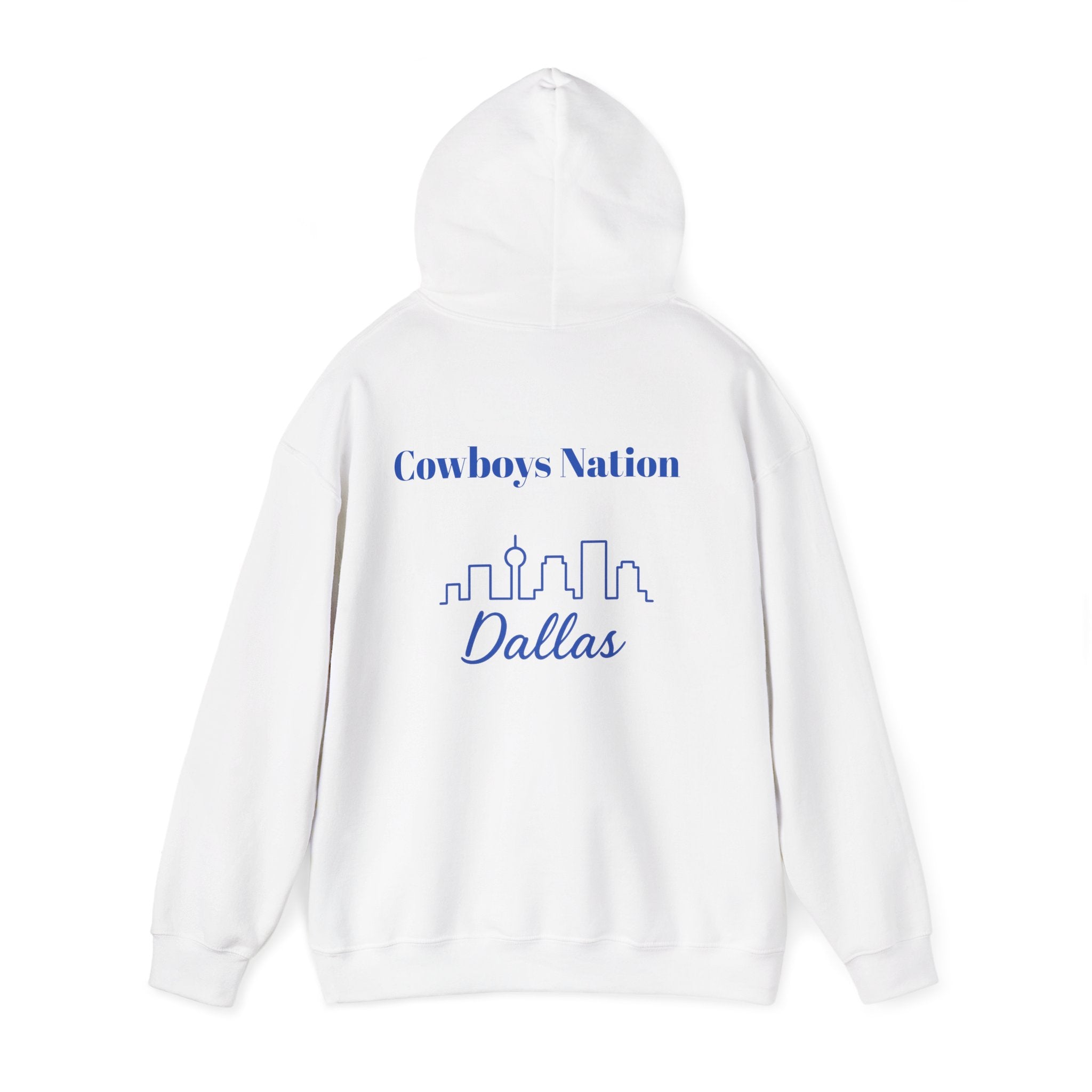 Dallas -Cowboy Nation!- Hoodie - Longhorn Mascot, Dallas Cowboys Nation Hoodie, Sports Fan Apparel, Game Day Outfit