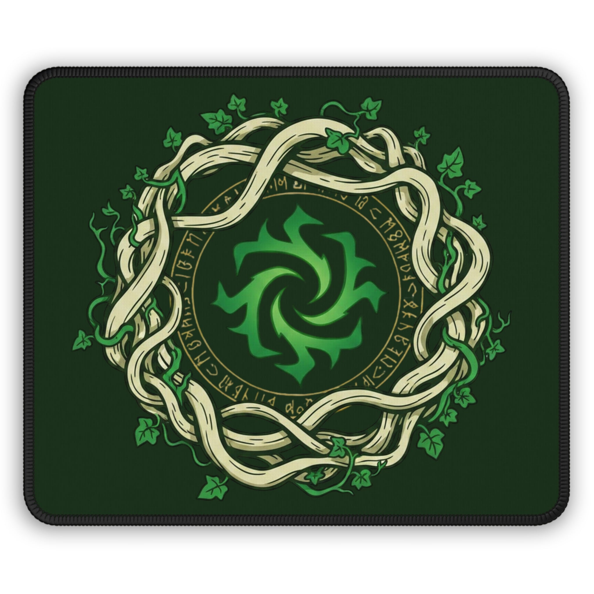 Green Mana Gaming Mouse Pad – Magic the Gathering Inspired | RPG Desk Mat | Gamer Setup Accessory | Nature & Arcane Design
