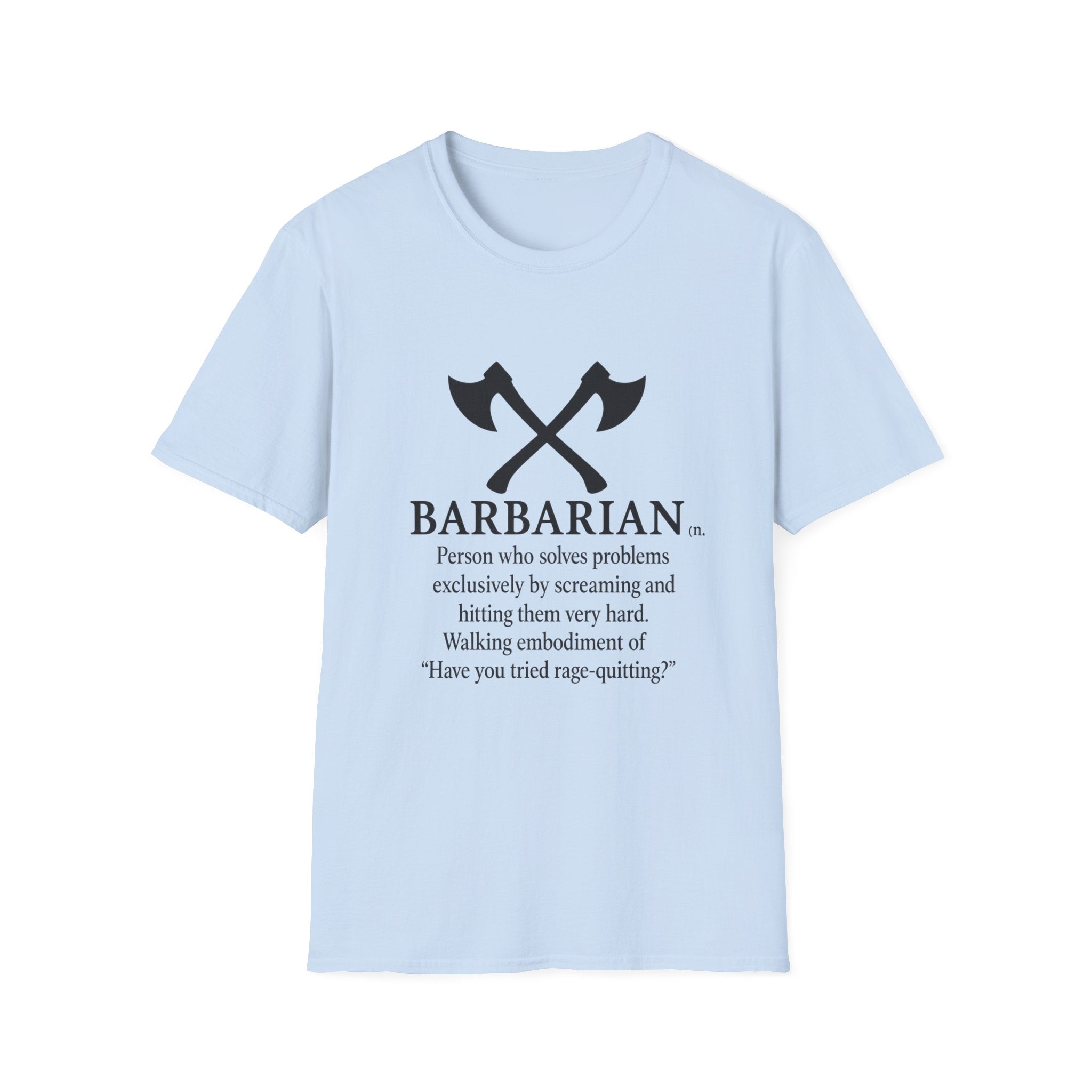 Barbarian Definition T-Shirt - Funny DnD Tabletop RPG Tee, Humor Tee, Gift for Friends, Funny Shirt, Casual Wear, Meme Lover Apparel