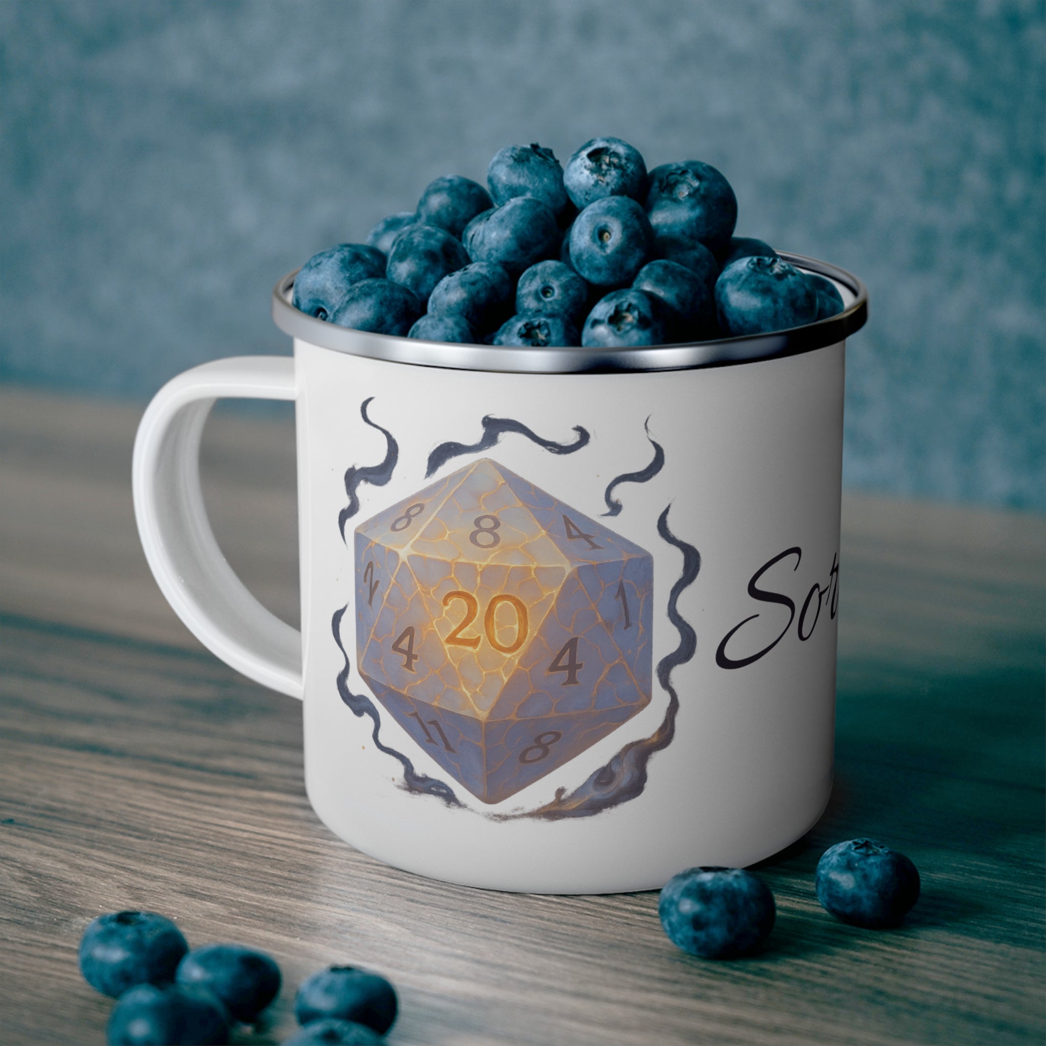 Sorcerer D20 Enamel Mug – Arcane Power Edition