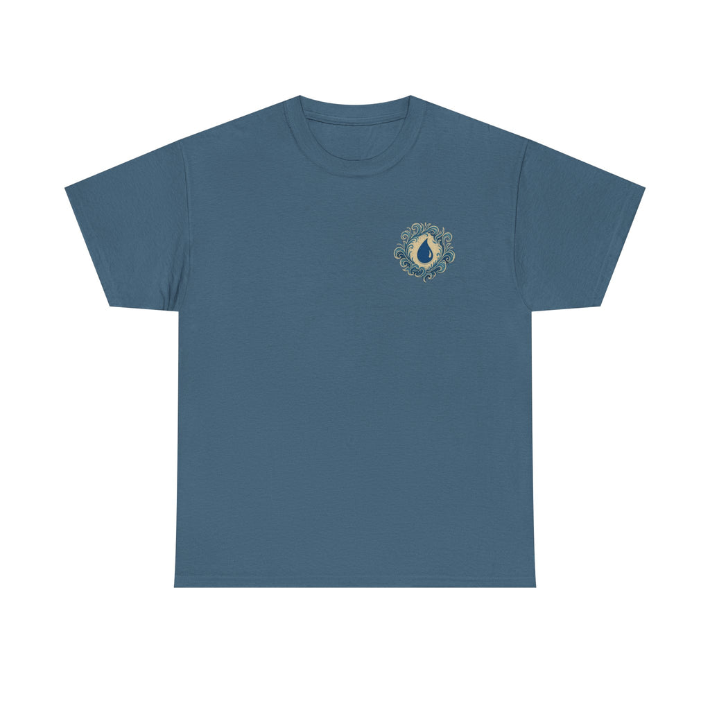 Blue Mana Emblem T-Shirt — Knowledge • Control • Foresight • Perfection