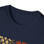 Fall Garden Pumpkin Floral Shirt