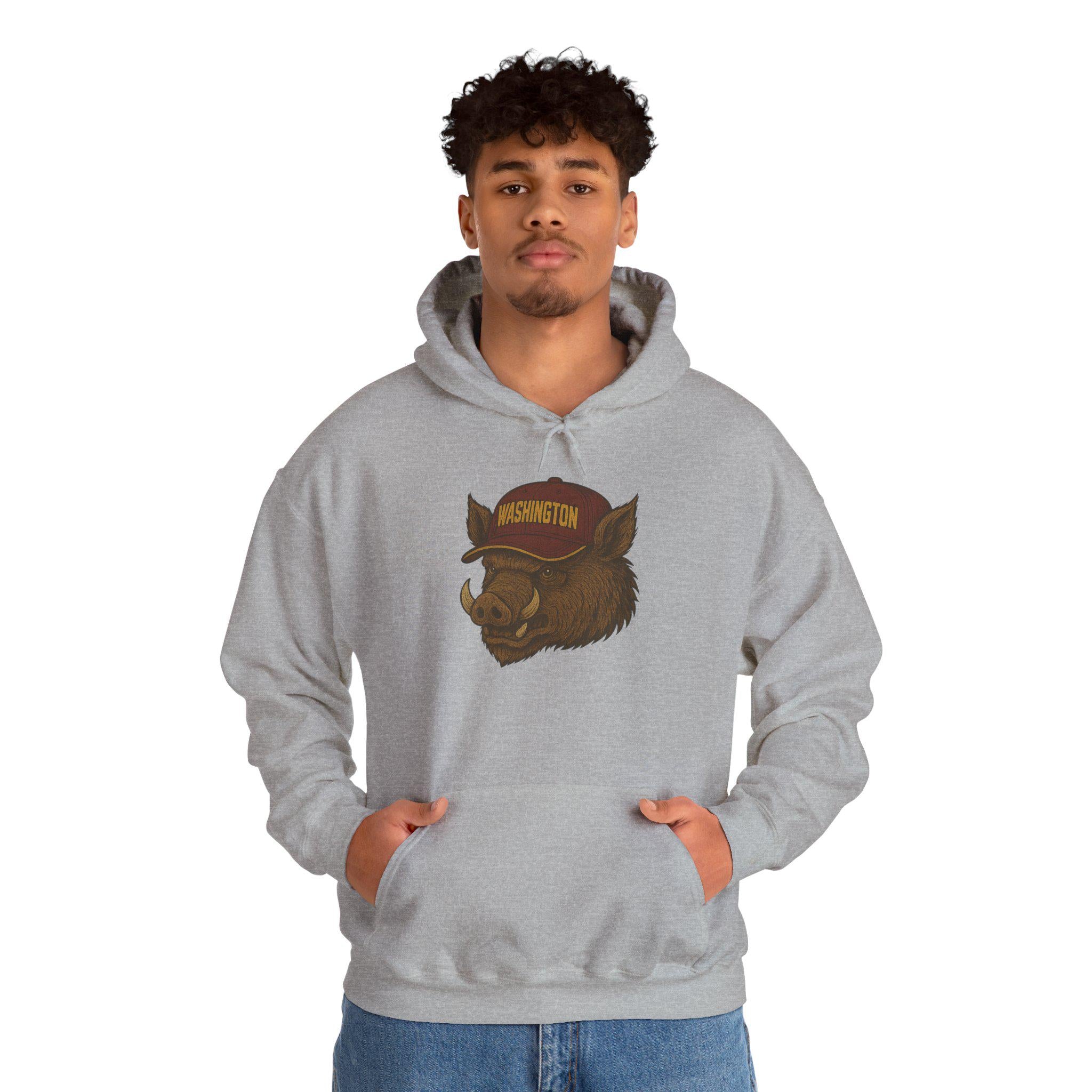 Washington "Take Command" Hoodie - Hog Mascot - Washington Football