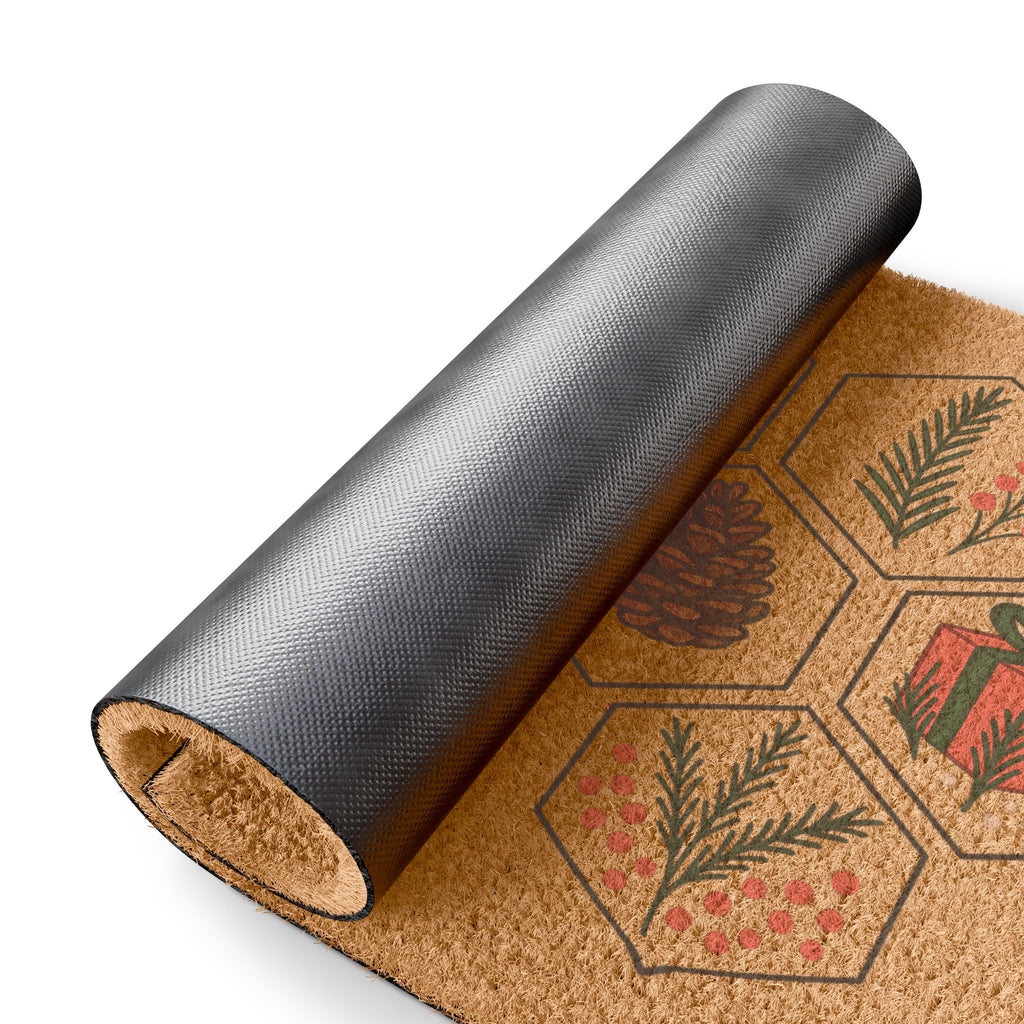 Warm Winter Wishes Doormat| Holiday Front Porch Decor| Christmas Welcome Mat| Rustic Winter Entry Rug | Gift for Homeowners, Christmas Gift