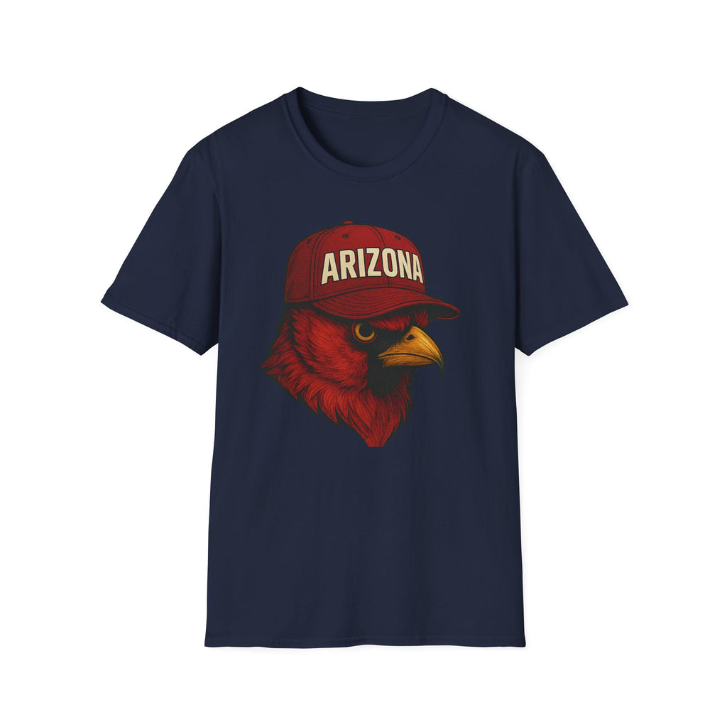 Arizona Cardinals -Rise Up Red Sea- Fan T-Shirt - Cardinal Mascot